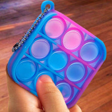 Load image into Gallery viewer, 5-Pack: Simple Dimple Mini Stress Relieving Push Pop Bubble Fidget Toy Keychain
