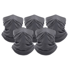 Load image into Gallery viewer, 5-Pack: Unisex Moisture Wicking Gaiter Face Neck Scarf Bandanna
