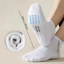 Load image into Gallery viewer, 5-Pairs: Casual Ankle Boat Socks With Towel Bottom
