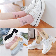 Load image into Gallery viewer, 5 Pairs Fashion Unisex Cute Cartoon face Patterned Long Socks Soft Breathable Cotton Material Sport Summer Warm Winter Funny Harajuku Socks For Men And Women
