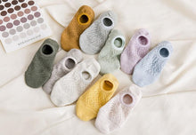 Load image into Gallery viewer, 5 Pairs Female Silicone non-slip invisible Socks Summer Solid Color Mesh Ankle Boat Socks Female Cotton Slipper No show Socks For Women
