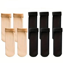 Load image into Gallery viewer, 5-Pairs: Ultra-Soft Plush Lined Thermal Socks - Comfy Mid Tube Socks

