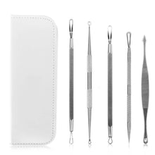 Load image into Gallery viewer, 5-Piece Set: Blackhead Remover Kit Stainless Steel Popping Zit Remover
