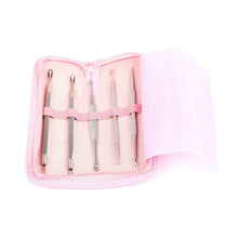 Load image into Gallery viewer, 5-Pieces Set: BlackHead Remover Kit Pimple Comedone Extractor Tool Set

