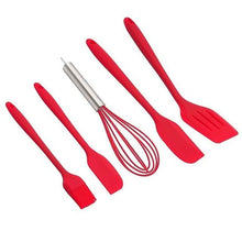 Load image into Gallery viewer, 5-Pieces: Silicone Cooking Utensils Sets
