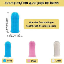 Load image into Gallery viewer, 5-Pieces: Super Soft Pet Finger Toothbrush Teeth Cleaning Silicone Tooth Brush
