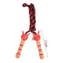Load image into Gallery viewer, 5 Styles Kids Jump Ropes Wood Handle Sport Bodybuilding Fitness Lovely Skipping Ropes Wood Handle Children Adjustable Cotton Skipping Rope With Wooden Handle For Boys And Girls
