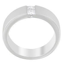 Load image into Gallery viewer, Men's 14K White Gold 1/4 ct.TDW Diamond Channel Band Ring (G-H, VS1-VS2)
