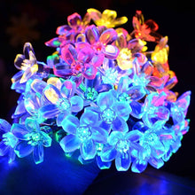 Load image into Gallery viewer, 50 LED Fairy Flower Blossom Solar String Lights
