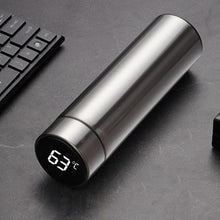 Load image into Gallery viewer, 500ml Stainless Steel Intelligent Insulation Water Bottle Vacuum Bottle Insulation Touch Intelligent Temperature Display  Intelligent Touch Display Temperature 304 Stainless Steel Thermos Water Bottle
