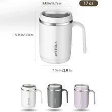 Load image into Gallery viewer, 500ml Water Cup with Cover Sealing Silicone Ring Double-layer Leak-proof Drink Water Handle Stainless Coffee Insulated Cup
