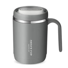 Load image into Gallery viewer, 500ml Water Cup with Cover Sealing Silicone Ring Double-layer Leak-proof Drink Water Handle Stainless Coffee Insulated Cup
