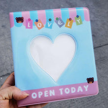 Load image into Gallery viewer, 50/100 Pockets Photo Album Hollow Heart Mini Photocard Holder 4/6 Inches Card Binder &amp; Stickers Storage Business Card Bag Polaroid Book Album Gifts For Valentines Day

