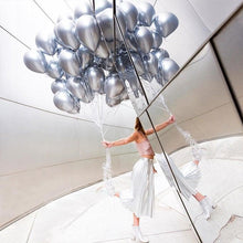 Load image into Gallery viewer, 50/100pcs Metallic Latex 5/10/12 Inch Gold Silver Chrome Birthday Balloons With Accessories For Christmas And Party Decorations Wedding Decorations
