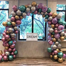 Load image into Gallery viewer, 50/100pcs Metallic Latex 5/10/12 Inch Gold Silver Chrome Birthday Balloons With Accessories For Christmas And Party Decorations Wedding Decorations
