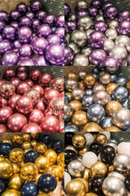 Load image into Gallery viewer, 50/15pcs 10inch Gold Silver Black Metal Latex Confetti Balloons For Wedding Decorations  Birthday Party Decorations Bridal Showers Baby Showers
