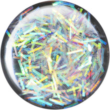 Load image into Gallery viewer, 5/8 Stainless Steel Opalescent Confetti Party Saddle Plug
