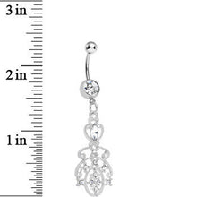 Load image into Gallery viewer, Clear Gem Elegant Equality Dangle Belly Ring
