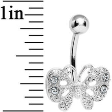 Load image into Gallery viewer, Crystalline Gem Enchanting Butterfly Belly Ring
