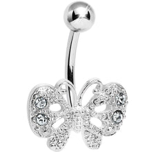 Load image into Gallery viewer, Crystalline Gem Enchanting Butterfly Belly Ring
