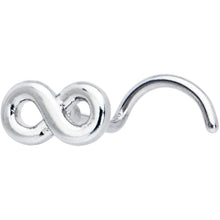 Load image into Gallery viewer, 20G Gleaming Infinity Symbol Nose Screw
