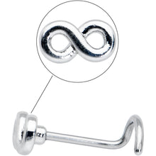 Load image into Gallery viewer, 20G Gleaming Infinity Symbol Nose Screw
