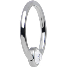 Load image into Gallery viewer, 16G 3/8 Aurora Gem Disc Stainless Steel BCR Captive Ring
