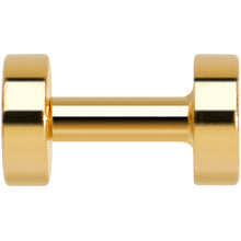 Load image into Gallery viewer, 10G PVD Gold Titanium Screw Fit Tunnel
