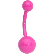 Load image into Gallery viewer, Steel Resin Pretty for Pink Belly Ring
