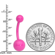 Load image into Gallery viewer, Steel Resin Pretty for Pink Belly Ring
