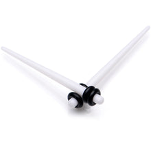Load image into Gallery viewer, 14 to 00G 18 Piece White Acrylic Ear Stretching Taper Kit Set
