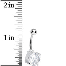 Load image into Gallery viewer, Crystalline Gem Round Brilliant Solitaire Belly Ring

