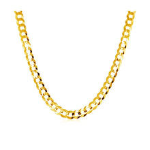Load image into Gallery viewer, 3.6mm 14k Yellow Gold Solid Curb Chain
