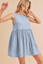 Load image into Gallery viewer, Round Neck Mini Tank Fluttering Dress For Women - Simple, Versatile &amp; Comfortable For Everyday Wear
