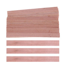 Load image into Gallery viewer, 50Pcs Candle Wood Wick for Candles Smokeless Wooden Wicks for Candle Making Crackling Wood Wick for DIY Candles Soy or Palm Wax Form for Candle Making Supplies Wood Wicks
