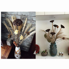 Load image into Gallery viewer, 50Pcs/Bunch 50cm Natural Phragmites Reed Flowers Bulrush Bouquet Big Dried Pampas Grass Wedding Decoration Home Fall Decor
