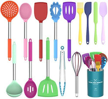Load image into Gallery viewer, Stainless Steel Kitchen Cooking Utensil Set 15 pcs

