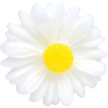 Load image into Gallery viewer, 0G White Acrylic White Daisy Flower Single Flare Plug

