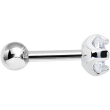 Load image into Gallery viewer, 4mm Clear Cubic Zirconia Round Tragus Cartilage Earring
