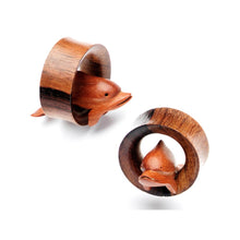 Load image into Gallery viewer, 1 inch Organic Sawo and Sono Wood Set of Leaping Dolphin Tunnel Set
