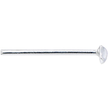 Load image into Gallery viewer, 925 Sterling Silver 22G Dapper Mustache Bendable Nose Bone
