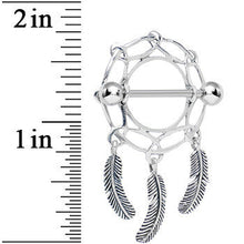 Load image into Gallery viewer, 925 Sterling Silver Wide Web Dreamcatcher Nipple Shield Set
