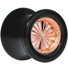 Load image into Gallery viewer, Black Acrylic Pink Flashy Tire Rim Saddle Plug 2G to 20mm

