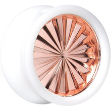 Load image into Gallery viewer, White Acrylic Pink Flashy Tire Rim Saddle Plug 2G to 20mm
