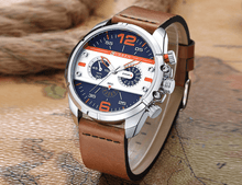 Load image into Gallery viewer, Men's  Waterproof Retro Style Watch With Excellent  Background, Chronometers  Large Numbers Perfect Gift
