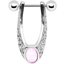 Load image into Gallery viewer, Pink Gem Bunches of Bubbles Dangle Helix Cartilage Earring
