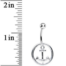 Load image into Gallery viewer, Stainless Steel Circlet Anchor Belly Ring

