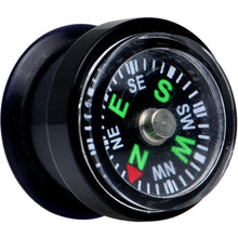 Load image into Gallery viewer, Acrylic Black Find Your Direction Compass Screw Fit Plug 0G to 1"
