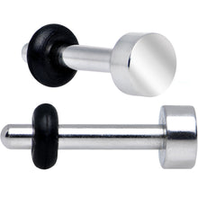 Load image into Gallery viewer, 14G Stainless Steel Single Flare Flat Top Plug
