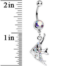 Load image into Gallery viewer, Aurora Gem Coral Reef Tropical Fish Dangle Belly Ring
